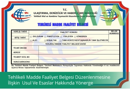 tehlikeli_madde_faaliyet_belgesi_duzenlenmesine_ilişkin__usul_ve_esaslar_hakkında_yonerge_yururluğe_girdi